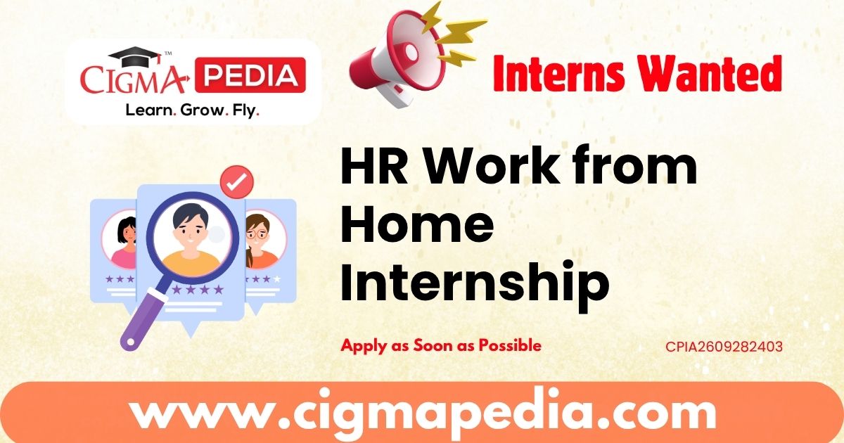 HR Work from Home Internship