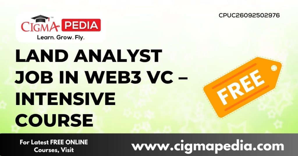 Land Analyst Job in Web3 VC