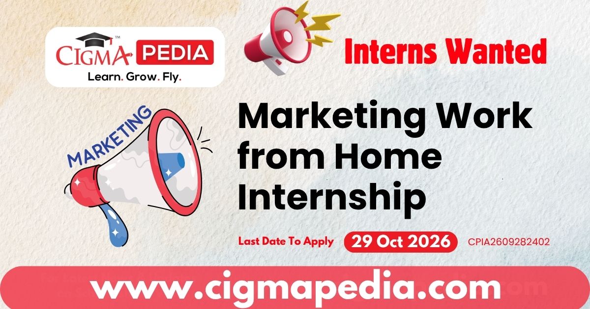 Marketing Work from Home Internship