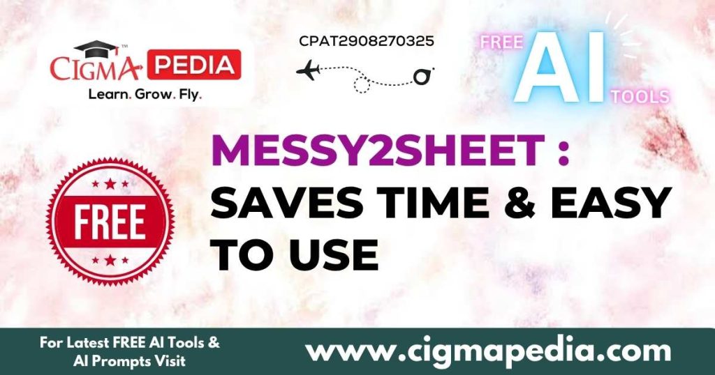 Messy2sheet