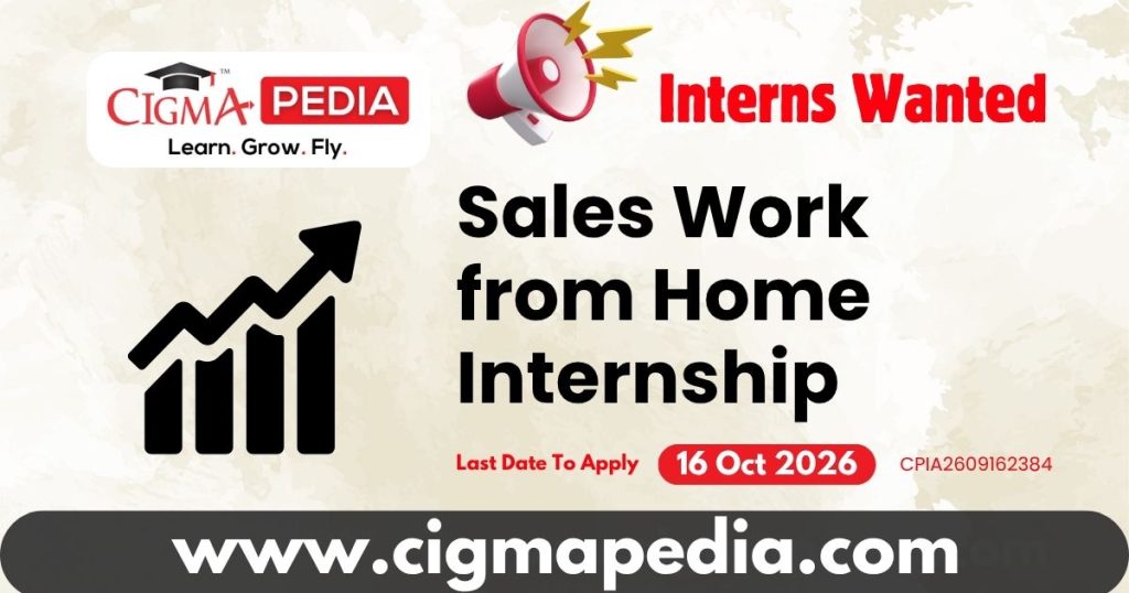 Sales Work from Home Internship