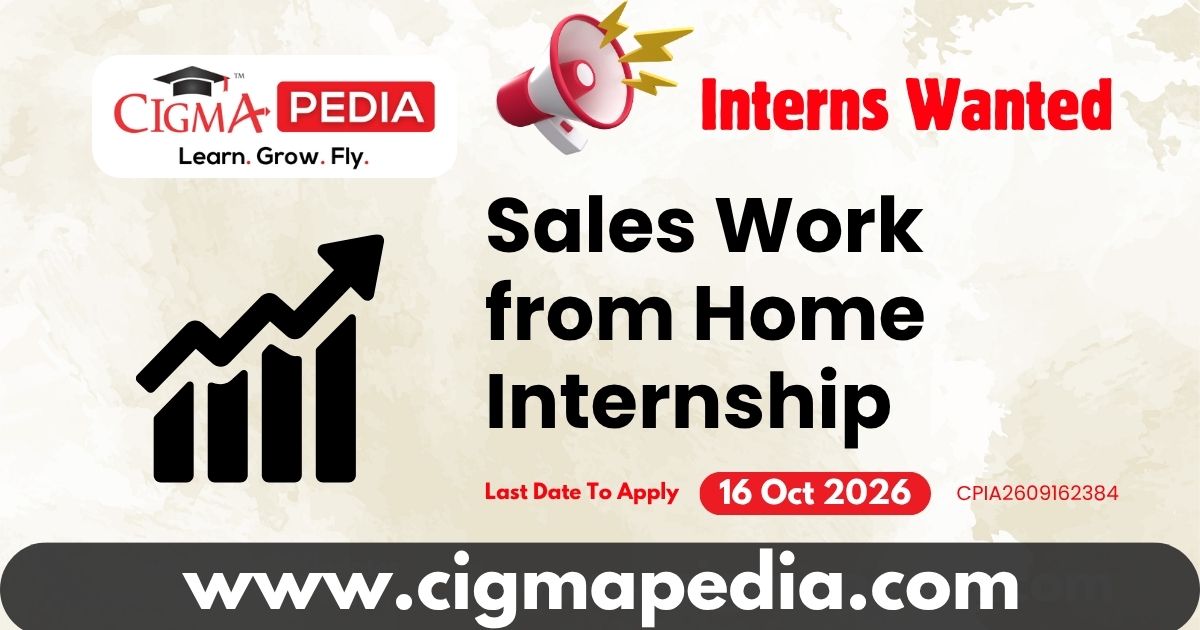 Sales Work from Home Internship