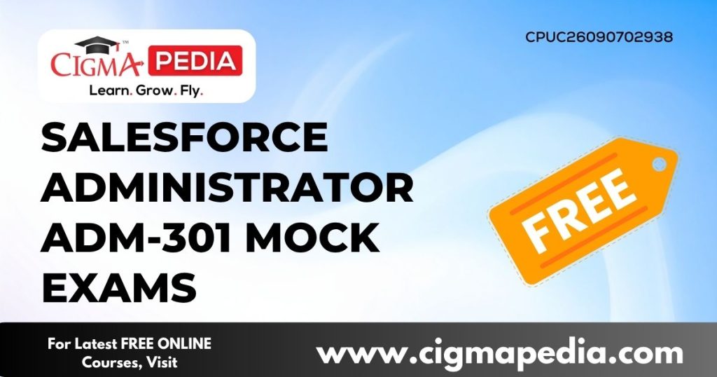 Salesforce Administrator ADM-301 Mock Exams