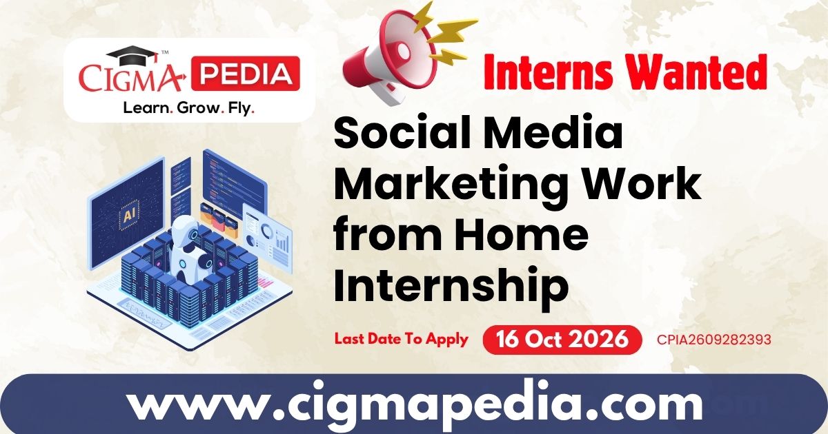 Social Media Marketing Work from Home Internship