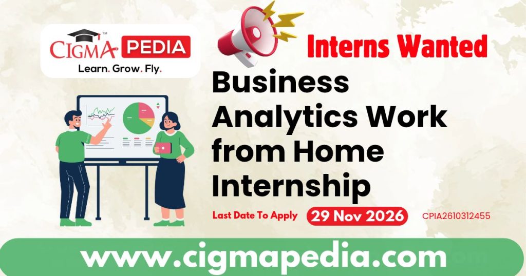 Business Analytics Work from Home Internship