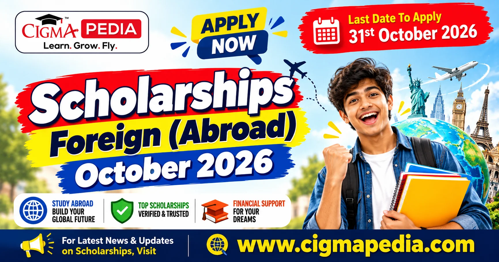 CIGMA Pedia Scholarships October 2026 for Foreign Abroad