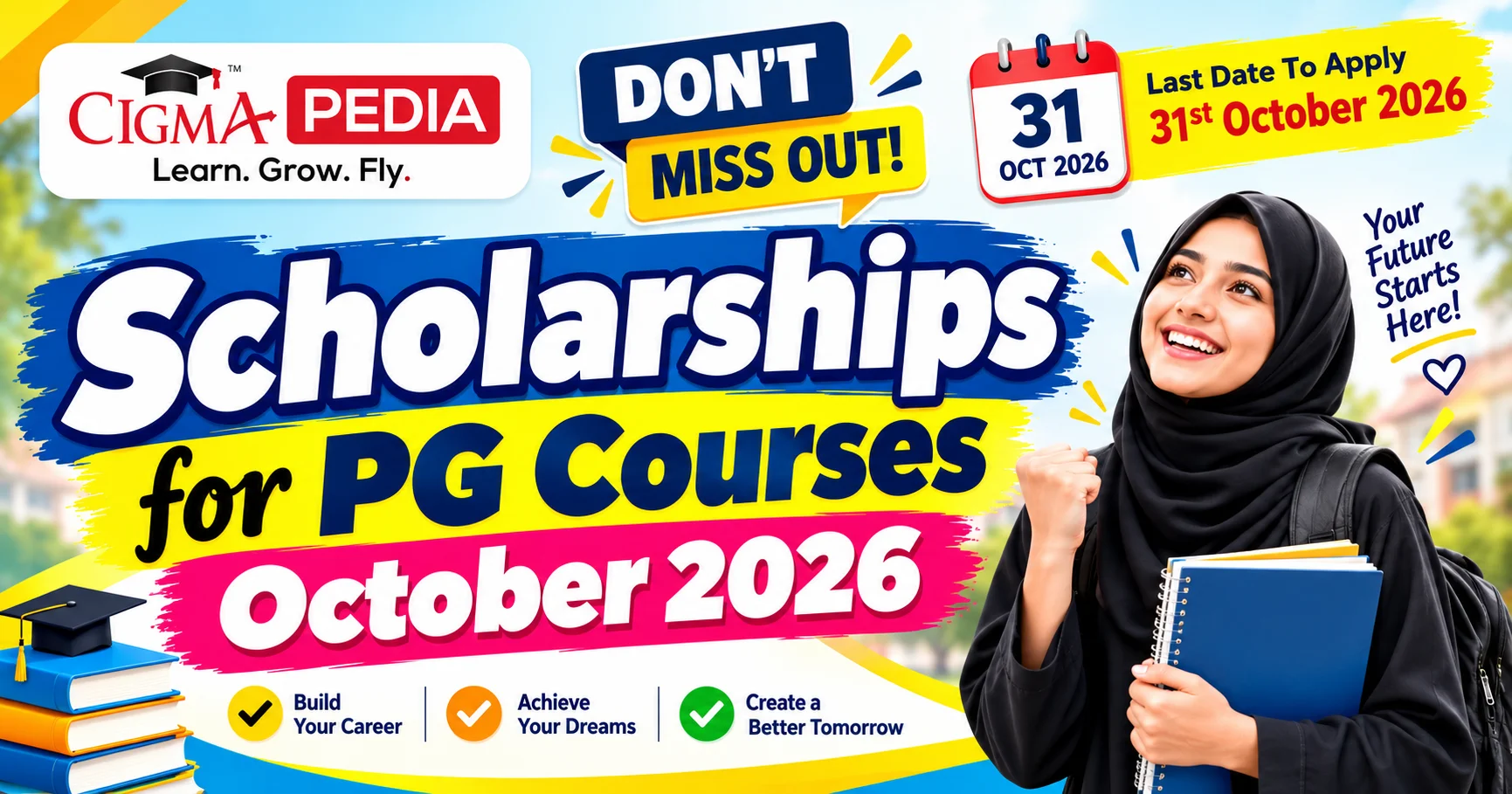 CIGMA Pedia Scholarships October 2026 for PG Students