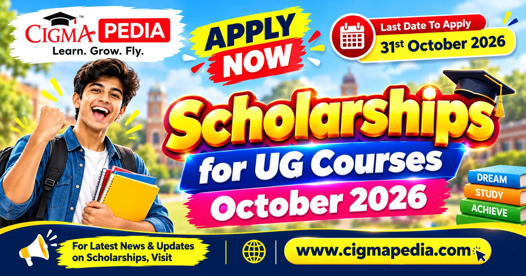 CIGMA Pedia Scholarships October 2026 for UG Students