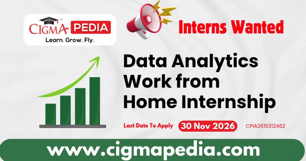 Data Analytics Work from Home Internship