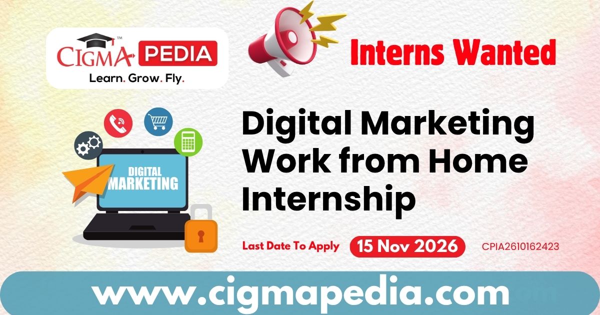 Digital Marketing Work from Home Internship