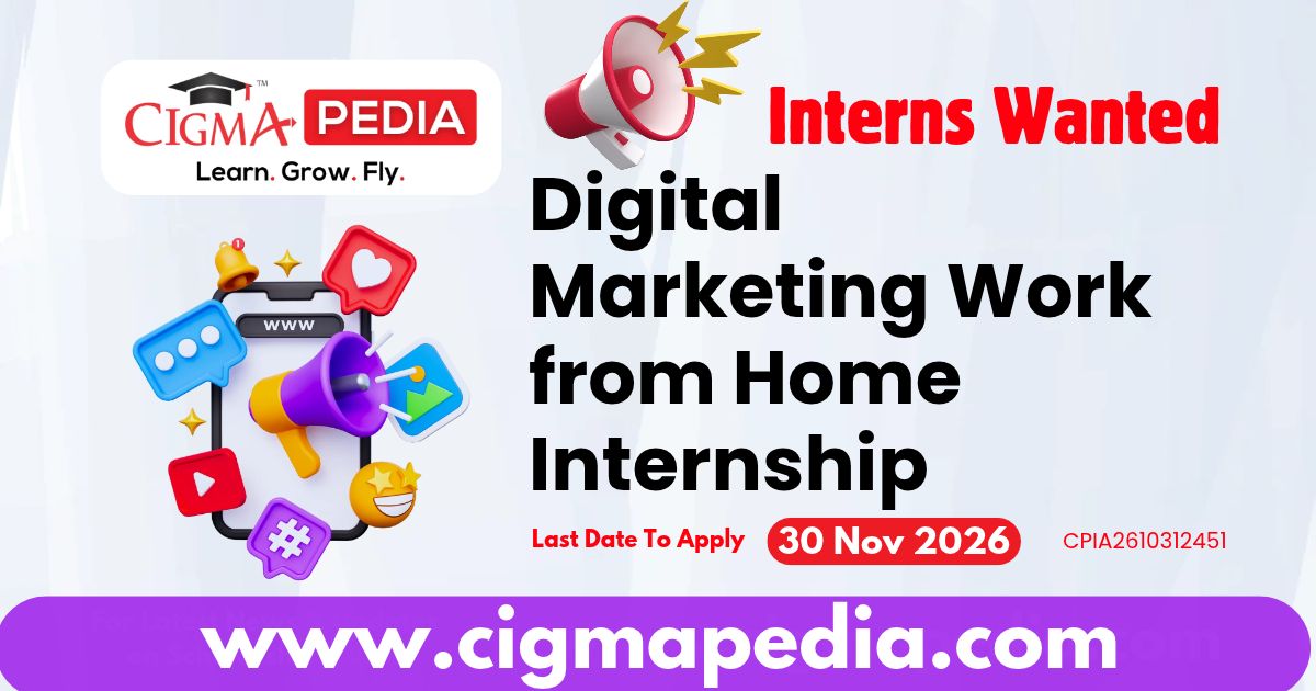 Digital Marketing Work from Home Internship