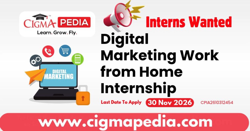 Digital Marketing Work from Home Internship