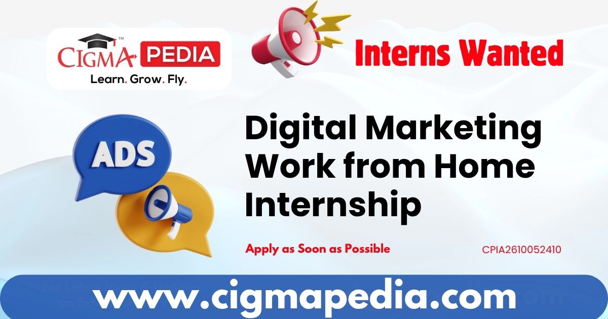 Digital Marketing Work from Home Internship