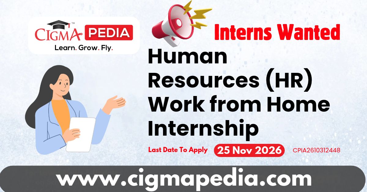 Human Resources (HR) Work from Home Internship