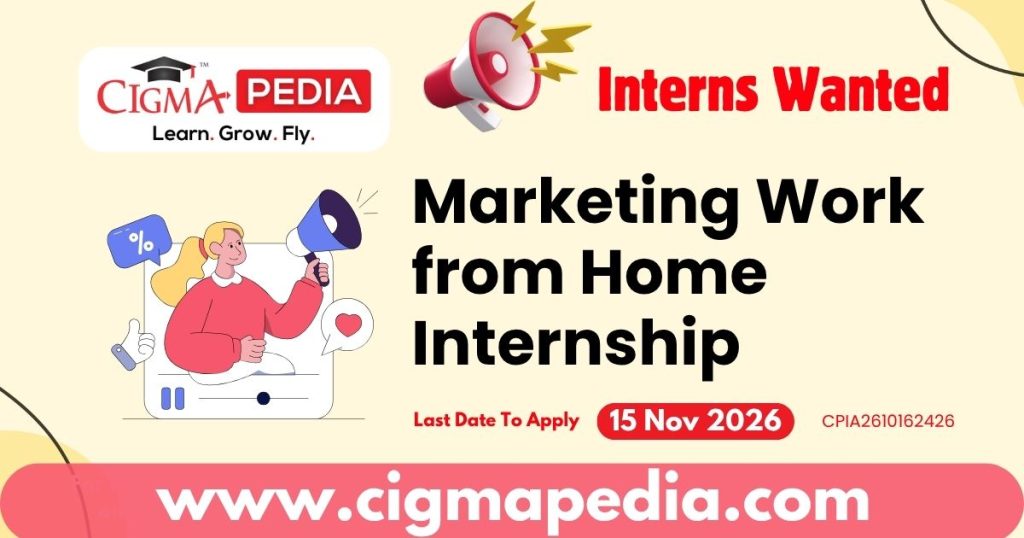 Marketing Work from Home Internship