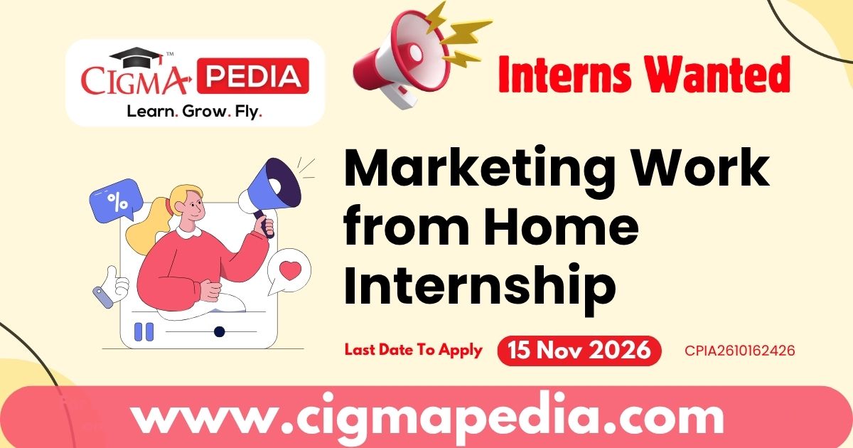 Marketing Work from Home Internship