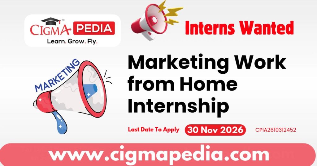 Marketing Work from Home Internship