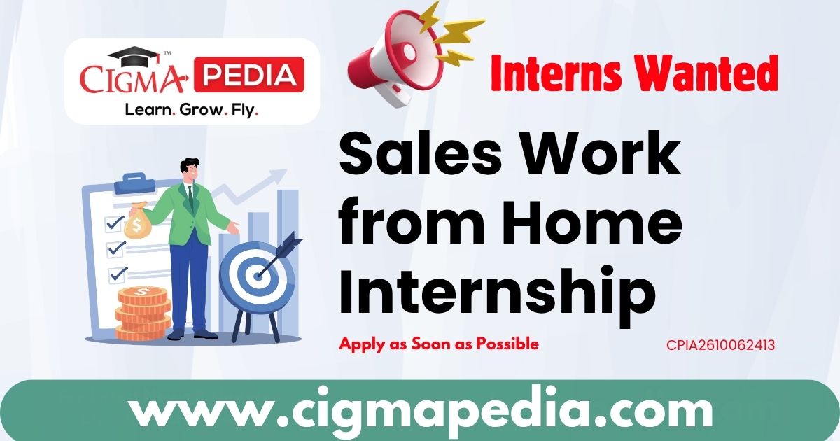 Sales Work from Home Internship